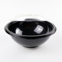Ensemble de bols à fruits pour mélange de salade extra large en plastique PET jetable 160oz personnalisé pour le service et le stockage