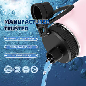 32oz Leak Proof Vacuum <b>Insulated</b> <b>Stainless</b> <b>Steel</b> Sports <b>Water</b> <b>Bottle</b> with Straw Lid for Gym Travel Camping BPA FREE Color Box - Product Image 5