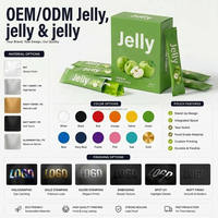 OEM Aangepaste Smaak Zachte Collageen Jelly Vezel Jelly Detox Reiniging Gezonde Veganistische Snack Laagcalorische Fruitgevulde Zak Groothandel Bulk