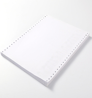 Papier autocopiant NCR 2 plis en gros pour imprimantes matricielles, papier bleu de qualité A, longue durée de vie, formulaires continus