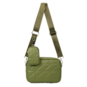 New Solid Fashion PU Leather Small Crossbody Bag for Women Zipper Coin Purse Pouch Multi Pocket <b>Strap</b> Side <b>Shoulder</b> Handbag - Product Image 1