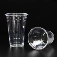 Gobelets en plastique PP/PET jetables transparents de 12, 16, 20, 24, 32 oz pour café glacé et boba, avec couvercle et pailles, personnalisables avec logo, vente en gros