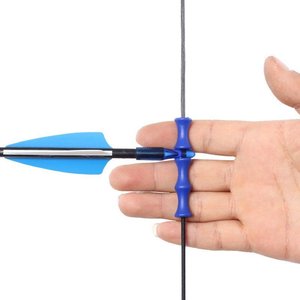 Silicone Finger Protectors For Archery Bowstring Shock Absorber Blue Black <b>Red</b> Unisex Outdoor Shooting Gear - Product Image 1