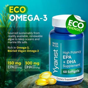Cápsulas Blandas de Aceite de Algas y Omega 3 (EPA y DHA) de Marca Privada para el Apoyo de la Salud Ocular, la Función Cognitiva y la Salud Ósea y Articular - Product Image 2