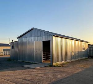 Hangars et bâtiments préfabriqués à structure en acier pour équipement agricole, bétail, garage de stockage et ateliers industriels - Product Image 5