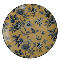 Nouveauté, designs luxueux colorés, logo personnalisé, vaisselle en céramique écologique, ensemble de vaisselle de haute qualité de 16 pièces