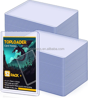 Protège-cartes de baseball personnalisés en PVC rigide transparent de haute qualité avec fermeture à clip pour cartes de 3 x 4 pouces