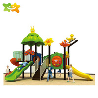 Enfants aire de jeux maisons maternelle équipement de jeu en plastique aire de jeux toboggan