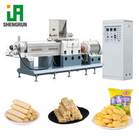 Ligne de production de snacks soufflés par extrusion, spécial snacks pour enfants, sans additifs, machine de production industrielle de snacks soufflés