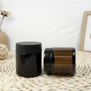 Bocal en verre d'emballage fleur noire personnalisé résistant aux enfants avec couvercle CR - Product Image 6