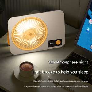 Nuevo Ventilador de Mesa Portátil Recargable de Moda, Inalámbrico, USB, Batería de 1200 mAh, Cuadrado, con Motor BLDC, para Uso Doméstico - Product Image 4