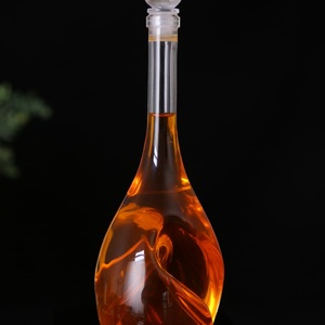 Diseño único 750ML vidrio transparente de borosilicato alto champán creativo <span class=keywords><strong>botella</strong></span> de vino espumoso vidrio whisky licor <span class=keywords><strong>botella</strong></span> decantadora - Product Image 5