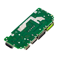 Module de charge de batterie au lithium 18650 avec protection de circuit imprimé, alimentation mobile USB double LED 5V 2.4A Micro/Type-C