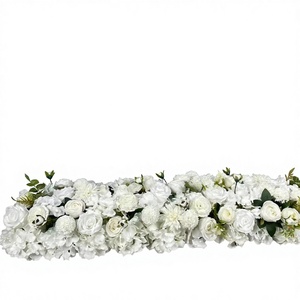 DKB 2024 Camino de Mesa Floral Artificial Multicolor, Tacto Natural Realista, Decoración para Bodas y Eventos, Pascua, Navidad, Tamaño Personalizable - Product Image 1