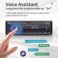 (Stock US/UE) Podofo Autoradio Lecteur MP3 pour Voiture Stéréo Récepteur BT FM Aux-in SD USB MP3 MMC WMA Port ISO
