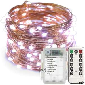 ไฟราวรูปดาว LED แบบสายประดับประดับด้วยลวดทองแดงแบบ<span class=keywords><strong>ส</strong></span>ายเล็ก - Product Image 3