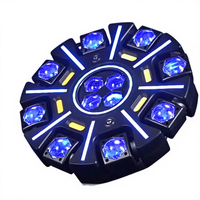 Projecteur de scène MOKE 150W LED Bee Eye à 8 bras, lumière mobile RGBW, laser, stroboscope, DMX512, activé par le son, pour DJ, discothèque, fête, mariage, bar