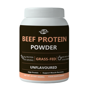 OEM Grass Fed Beef Protein Powder Unflavoured 660g Food <b>Supplement</b> For <b>Muscle</b> <b>Recovery</b> Private Label Custom Logo - Product Image 1