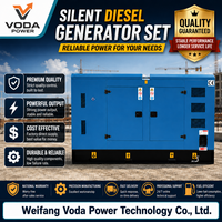 Groupe électrogène diesel silencieux refroidi par eau de 250 kW, 300 kW, 500 kW, usage industriel intensif, système de production d'énergie électrique triphasé 380 V pour usine