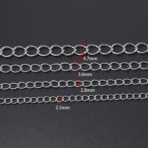 <b>Copper</b> Clad Iron <b>Chain</b> 5 Meter Roll For Necklace Making O Shape Jewelry Findings Plated DIY Accessories - Product Image 3