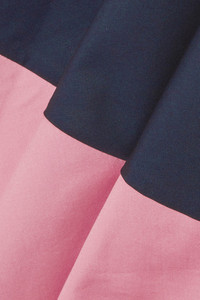 Abito <span class=keywords><strong>da</strong></span> <span class=keywords><strong>sera</strong></span> modesto in popeline di cotone in popeline di cotone bicolore senza maniche - Product Image 3