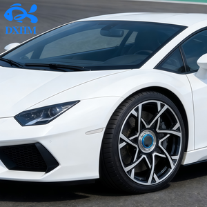 Rines Dub Floaters Nuevos, Pulidos, Forjados, de Aleación Negra Brillante, 18x8.5J 5x114.3 +<span class=keywords><strong>35</strong></span> CB73.1 5 Birlos, Diseño Geométrico de Radios Divididos - Product Image 1