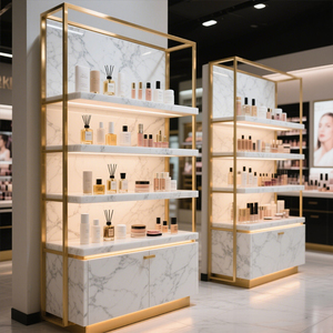 Tùy chỉnh Modular trang điểm hiển thị kệ với phong cách công nghiệp nước hoa đứng và salon hệ thống hiển thị sản phẩm - Product Image 2