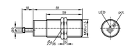 BXuan 15mm Distance de détection Capteur de proximité capacitif encastré NPN PNP NO NC pour ligne d'alimentation de volaille 90-250V AC