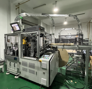 BCM ad alta velocità completamente automatica 160 pezzi/min Bio tazza di carta macchina per fare il vetro nuovo motore per la produzione di tazze per ristoranti - Product Image 5