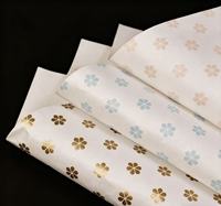 Papier de soie imprimé personnalisé, papier d'emballage en soie avec logo pour vêtements, papier de soie avec logo argenté métallique pour l'emballage