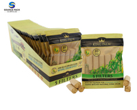 Sacs d'emballage en Mylar naturel pour cigares, personnalisés par le fabricant, avec fermeture éclair refermable, vente en gros