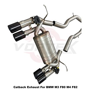 Escape Trasero Catback de Acero Inoxidable Vortex Performance de Longitud Igual para BMW M3 F80 M4 F82 2014-2018 con Válvula Electrónica y Silenciador - Product Image 5