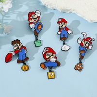 Neue Klassische Spielcharakter-Brosche Mary aus Superlegierung, Cartoon-förmiges Abzeichen, Niedliche Kreative Brosche mit Tropföl-Verzierung