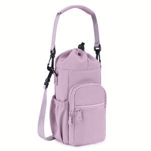 Custom Insulated Wine Cooler with Strap 40oz Polyester Sling Bag with Phone Pocket Crossbody - Product Image 3