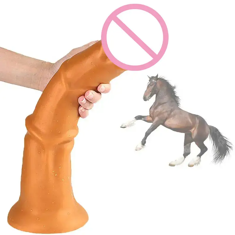 حصان طويل وحش حيوان الكبار لينة ضخمة كبيرة دسار الجنس لعب السيليكون السائل قضبان اصطناعية للنساء الرجال