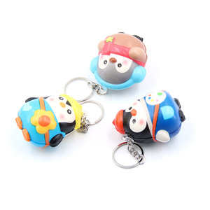 Llavero de pingüino adorable de subida lenta, mini pingüino bebé, amuleto para coche, novedad, llavero antiestrés para apretar - Product Image 3