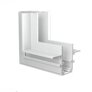 Usine nouveau design aimant personnalisé en aluminium encastré 2 fils piste accessoires vertical 90 degrés ange L connecteur - Product Image 1