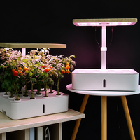 Jardinière Intelligente de Bureau pour Cultures Intérieures, Système de Culture Hydroponique à 12 Compartiments, Lumière LED pour la Croissance des Plantes, Hauteur Réglable, Homologué FCC/CE