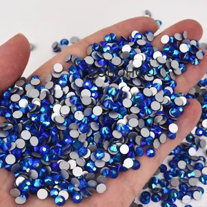 BOBOHOO Wholesale SS3-SS30 Normal Faceted Flat Back Round Glass Stones Crystal Rhinestones For Clothes
