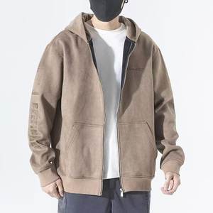 Zipper <b>Cardigan</b> <b>Hoodie</b> Hooded Winter Men's Spring Autumn Sports Jacket <b>Long</b> Sleeve Loose Fit Printed Design 2024 Cross-Border - Product Image 1