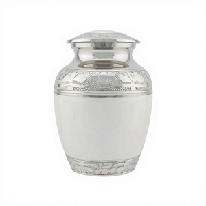 Urna Funeraria de Plata con Alas de Ángel, Estilo Europeo, para Adultos, con Diseños Personalizables, Urna Decorativa para Cenizas Humanas - Product Image 3