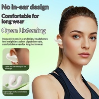 Écouteurs intra-auriculaires transfrontaliers à clip d'oreille, modèle exclusif, pour Bluetooth 5.3, avec commande vocale, étanchéité quotidienne, son de haute qualité, pour le sport (moins de 3 heures d'autonomie)