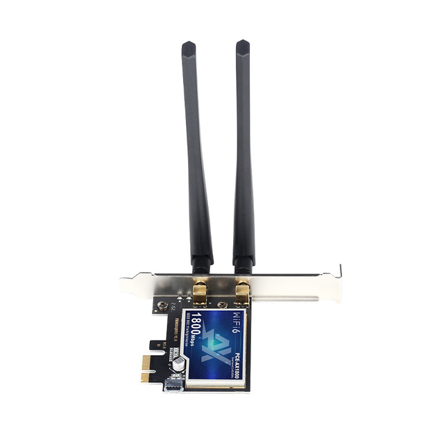 Wi-Fi 6 PCI-E WIFI Wireless Network Card Desktop Dual Band 2.4GHz/5GHz/6GHz 2 in 1 MT7921 PCI E PCIe WIFI BLE Adapter