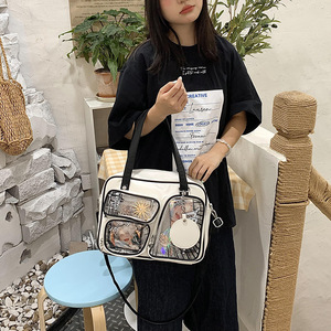 Borsa <span class=keywords><strong>Ita</strong></span> Personalizzata a Forma di Cartone Animato, Design Fai-da-Te, Borsa <span class=keywords><strong>Ita</strong></span> Trasparente con Inserti per Stampa e Spille - Product Image 4