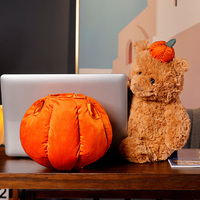 Jouets en peluche personnalisables : Lapin citrouille en peluche orange super doux, jouet anti-stress, tailles personnalisées