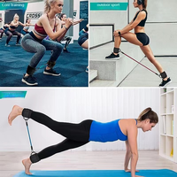 Accessoires de fitness : Sangle de cheville à 2 boucles pour entraînement des jambes et des fessiers, et utilisation avec rack de musculation – Bande de résistance