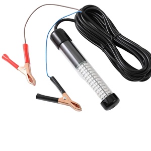 פנס לד <span class=keywords><strong>12V</strong></span> 15W למציאת דגים בלילה, פנס לד צולל לסירה עם קליפס לסוללה, מתאים לדגי קרפיון ושד. - Product Image 1