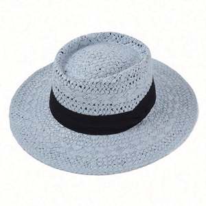 High Quality Women's Summer Hand-woven Panama <b>Straw</b> <b>Visor</b> Hat Seaside Hollow Breathable Sunscreen Sun Beach Travel Fishing Hat - Product Image 5
