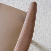 Chaise de salle à manger médiévale BST, design italien, en bois de frêne, haut de gamme, pour négociations, réceptions, ou comme chaise de café à domicile