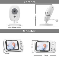 Wistino - Nueva Cámara Inteligente para el Hogar con Pantalla de 5 Pulgadas, Batería, Visión Nocturna, Audio Bidireccional, Monitor de Seguridad Interior para Bebés